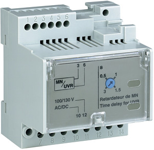 Verzögerungseinheit MN Unterspannun gsauslöser 380/480V AC/DC einstellb