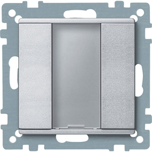 Taster 1fach plus aluminium System M