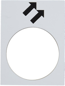 Symbolschild Fahrwerk rechts schwarz