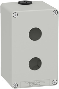 Leergehäuse XAP, Metall, grau, für 2x22mm, 80x130x77, M20