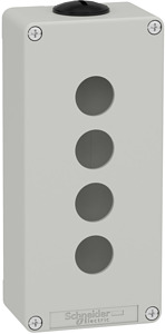 Leergehäuse XAP, Metall, grau, für 4x22mm, 80x175x51,5, M25