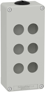 Leergehäuse XAP, Metall, grau, für 6x22mm, 80x175x51,5, M25