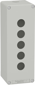 Leergehäuse XAP, Metall, grau, für 5x22mm, 80x220x77, M25