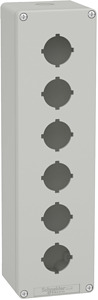 Leergehäuse XAP, Metall, grau, für 6x30mm, 80x310x77, M32