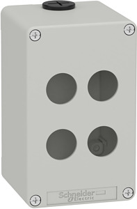 Leergehäuse XAP, Metall, grau, für 4x22mm, 80x130x77, M20
