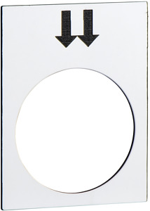 Symbolschild Katzfahrwerk rechts Rechts V2 weiss