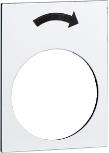 Symbolschild Rechtsdreheung V1 weiss