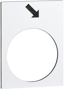 Symbolschild Katzfahrwerk rechts Vorwärts V1 (Kran) weiss