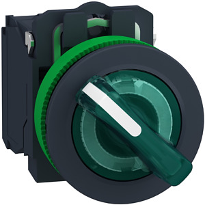 Leuchtwahlschalter, Harmony XB5F, K unststoff, 30mm, Komplettgerät, kundensp