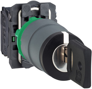 Schlüsselschalter, Harmony XB5, Kun ststoff, 22mm, Komplettgerät, kundenspez