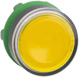 Leuchttaster flach gelb