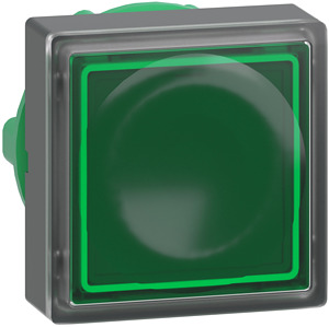 Leuchttaster flach quadratisch LED Modul grün