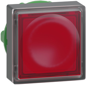 Leuchttaster flach quadratisch LED Modul rot