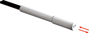 LL-Taster-System d=6mm komplett teflonummantelt