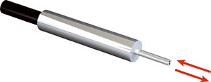 LL-Taster-System d=3mm dünne Endspitze d=0,82mm l=0,5m