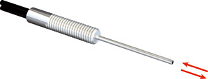 LL-Taster-System M3 dünne Endspitze d=0,82mm l=0,5mm