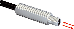 LL-Taster-System M4 hochflexibel LL:4mm komp.Endhülse