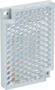 Reflektor PL40B 40 x 60 mm, zwei Be festigungs Bohrungen an Ecke