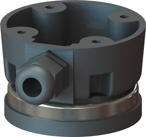 Zubeh.Fuss einzeln für Bodenmontage Kunststoff für Signalsäule