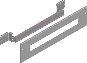 ALPHA UNIVERSAL, Einbausatz Reihene inbaugeräte, Reihenabstand 150mm, H: 150