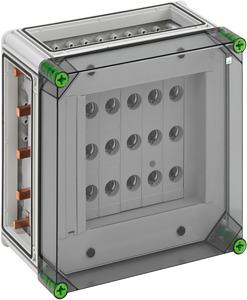 NEOZED-Reitersicherungsgehäuse IP65 320x320x179mm,5x3pol D02 Sicherungs