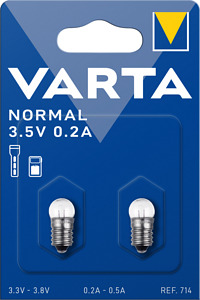 Argonglühlampe 3,5V 0,2A mit Schraubs. Blister 2 Stück