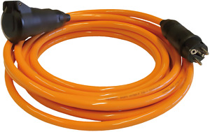 Schuko-Verlängerungsleitung mit Ste cker und Kupplung 16A 3P 250V IP54,