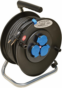 Kabeltrommel 25m H07RN-F3G2,5 3 Schutzkontaktsteckdosen 16A 2P+E 230V