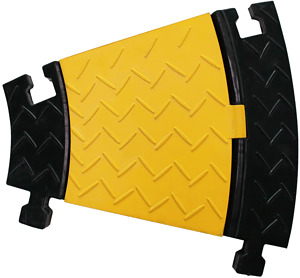 Kabelbrücke 5K Bogen 30° m. 5-Kanal je 35x35mm