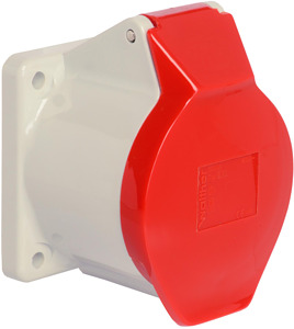 Anbaudose 32A 5-polig 400V 6h IP44 Flansch 75x75mm