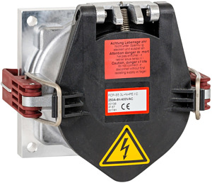 CEE Hochstrom Anbaudose gerade 250A 4P 7h IP67 C-Line mit Schraubansch