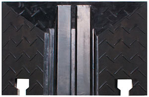 Kabelbrücke 2K Endstück mit 2-Kanal je 28x30mm