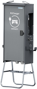 R2Charger+ 2 Ladedosen max.22kW Eichrechtkonform 4G Modem LED-Beleucht.