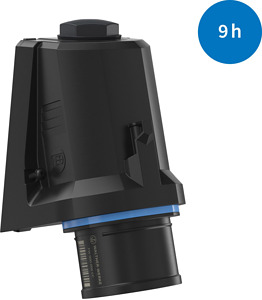 CEE NEO Wandstecker schräg 16A 5P 9h IP54 als Phasenwender