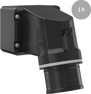 CEE NEO Wandstecker schräg 16A 5P 1h IP54 als Phasenwender