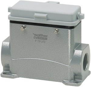 Sockelgehäuse B16 MS H68mm 1xM25 GR QV m. Deckel