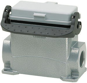 Sockelgehäuse B16 MS H68mm 1xM25 GR LVB m. Deckel